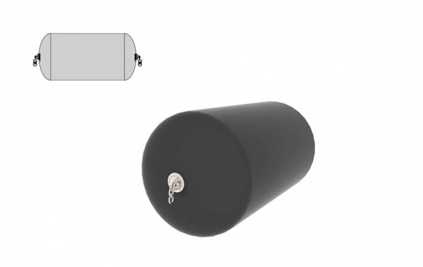 Pneumatic rubber fenders sling type