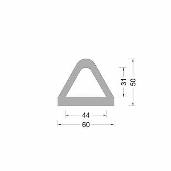 Rubber Delta fender profile 60x50mm